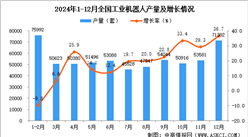 2024年12月全国工业机器人产量数据统计分析