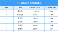 2024年河北省各市GDP排名情况（附榜单）