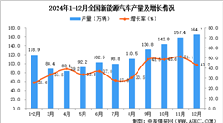 2024年12月全国新能源汽车产量数据统计分析