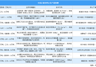 2025年中国正极材料重点企业产能预测（图）