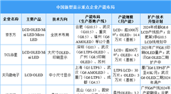 2025年中国新型显示重点企业产能布局情况分析（图）