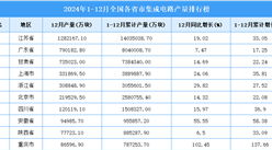 2024年全国各省市集成电路产量排行榜