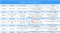 2025年中国存储芯片行业重点企业综合竞争力分析