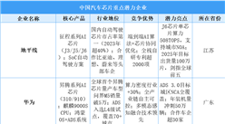 2025年中國(guó)汽車芯片重點(diǎn)潛力企業(yè)分析（圖）