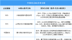 2025年中國6G企業(yè)綜合競爭力預(yù)測分析（圖）