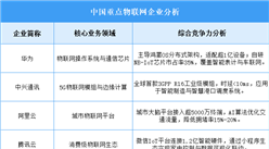 2025年中国物联网企业综合竞争力预测分析（图）