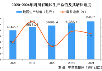 2024年四川省国民经济和社会发展统计公报：GDP同比增长4.8%（图）