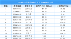 2024年中國中藥行業(yè)上市公司凈利潤排行榜（附榜單）