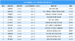 2024年中國湖南省上市公司營業(yè)收入排行榜（附榜單）