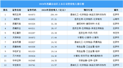 2024年中国西藏自治区上市公司营业收入排行榜（附榜单）