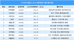 2024年無(wú)錫市上市公司營(yíng)業(yè)收入排行榜（附榜單）