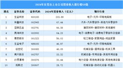 2024年东莞市上市公司营业收入排行榜（附榜单）