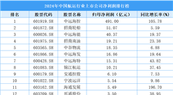 2024年中國航運行業(yè)上市公司凈利潤排行榜（附榜單）
