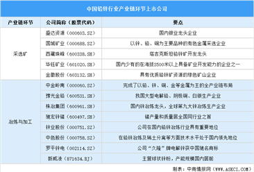 2025年中国铅锌行业上市公司全方位对比分析（企业分布、经营情况、业务布局等）