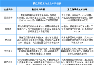 2025年中國模擬芯片市場規(guī)模及企業(yè)布局情況預(yù)測分析（圖）