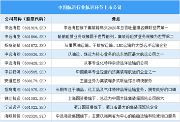 2025年中国航运行业上市公司全方位对比分析（企业分布、经营情况、业务布局等）