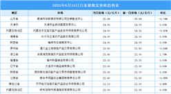 2025年6月16日全國(guó)各地最新白條豬價(jià)格行情走勢(shì)分析