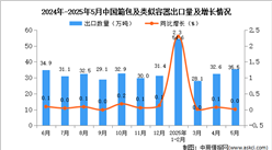 2025年5月中國箱包及類似容器出口數(shù)據(jù)統(tǒng)計(jì)分析：出口量35.5萬噸