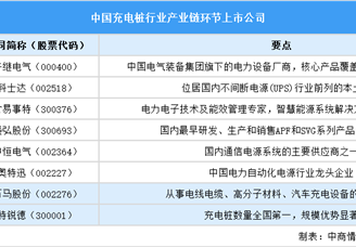 2025年中國充電樁行業(yè)上市公司全方位對比分析（企業(yè)分布、經(jīng)營情況、業(yè)務(wù)布局等）