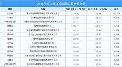 2025年6月26日全國各地最新白條豬價格行情走勢分析