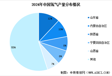 2025年中国氢气产量预测及地区分布情况分析（图）