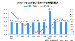 2025年5月全国锌产量数据统计分析