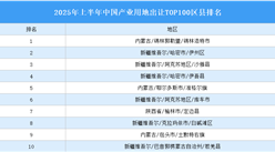 產(chǎn)業(yè)投資情報(bào)：2025年上半年中國(guó)產(chǎn)業(yè)用地出讓TOP100區(qū)縣排名（產(chǎn)業(yè)篇）