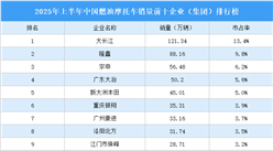 2025年上半年中國燃油摩托車銷量前十企業(yè)（集團）排行榜（附榜單）