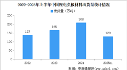 2025年上半年中國鋰電負(fù)極材料出貨量情況：人造石墨出貨117萬噸（圖）