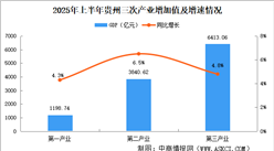 2025年上半年貴州經(jīng)濟(jì)運(yùn)行情況分析：GDP同比增長(zhǎng)5.3%（圖）