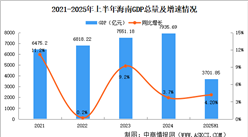 2025年上半年海南經(jīng)濟(jì)運(yùn)行情況分析：GDP同比增長4.2%（圖）