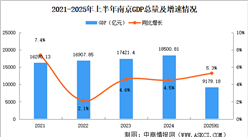2025年上半年南京經(jīng)濟(jì)運行情況分析：GDP同比增長5.3%（圖）