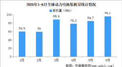 2025年1-6月全球動力電池裝機量情況：磷酸鐵鋰動力電池裝機量占比55.1%（圖）