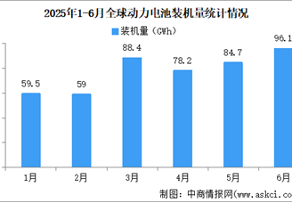 2025年1-6月全球動力電池裝機(jī)量情況：磷酸鐵鋰動力電池裝機(jī)量占比55.1%（圖）