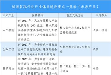 【投资湖南】2025年湖南省重点产业投资全景分析（附产业现状、产业布局、重点园区分布等）