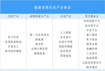 【投资福建】2025年福建省重点产业投资全景分析（附产业现状、产业布局、重点园区分布等）