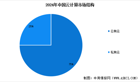 2025年中国云计算市场规模预测及部署模式占比情况分析（图）