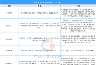 2025年中國算力產(chǎn)業(yè)東部及西部競爭力對比分析（圖）