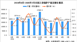 2025年7月全國(guó)工業(yè)鍋爐產(chǎn)量數(shù)據(jù)統(tǒng)計(jì)分析