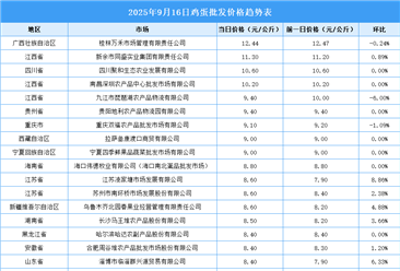2025年9月17日全國各地最新雞蛋價格行情走勢分析