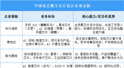 2025年中國數(shù)字芯片設計重點企業(yè)業(yè)務布局分析（圖）