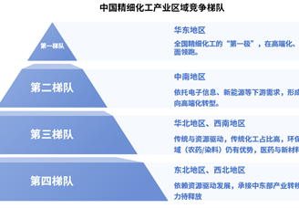 2025年中國(guó)精細(xì)化工區(qū)域分布及區(qū)域競(jìng)爭(zhēng)梯隊(duì)分析（圖）