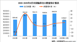 2025年1-8月中国轴承出口数据统计分析：出口量同比增长7.4%
