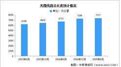 2025年上半年中國(guó)光纜線路總長(zhǎng)度及接入端口數(shù)量預(yù)測(cè)分析(圖)