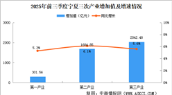 2025年前三季度寧夏經(jīng)濟運行情況分析：GDP同比增長5.8%（圖）