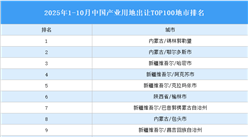 產(chǎn)業(yè)投資情報(bào)：2025年1-10月中國(guó)產(chǎn)業(yè)用地出讓TOP100地市排名（產(chǎn)業(yè)篇）