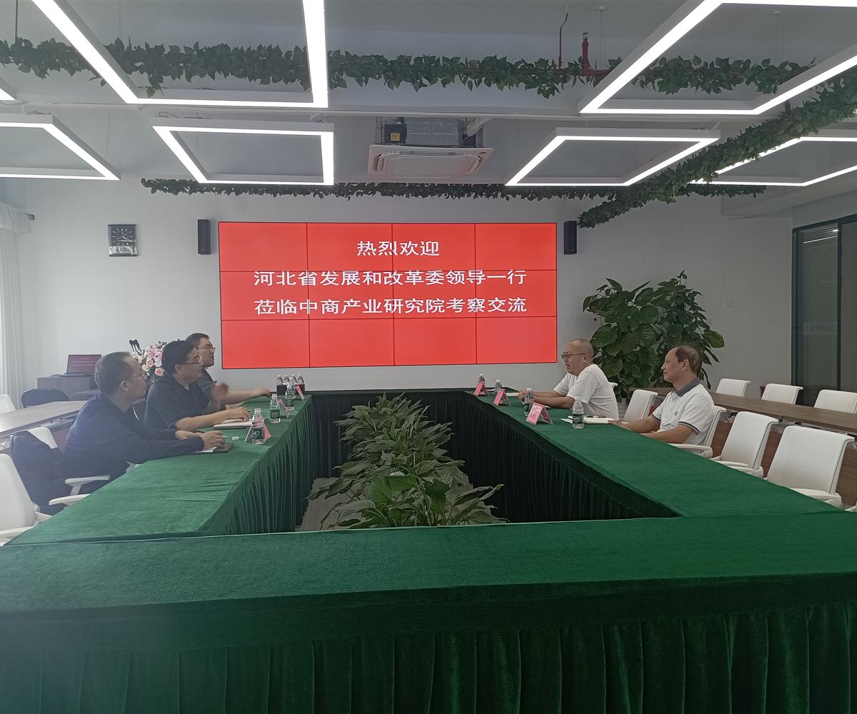 河北省发展和改革委领导一行莅临中商产业研究院考察调研