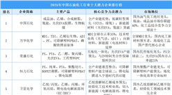 2025年中国石油化工行业十大潜力企业排行榜（附榜单）