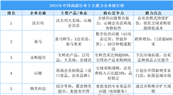 2025年中国商超行业十大潜力企业排行榜（附榜单）