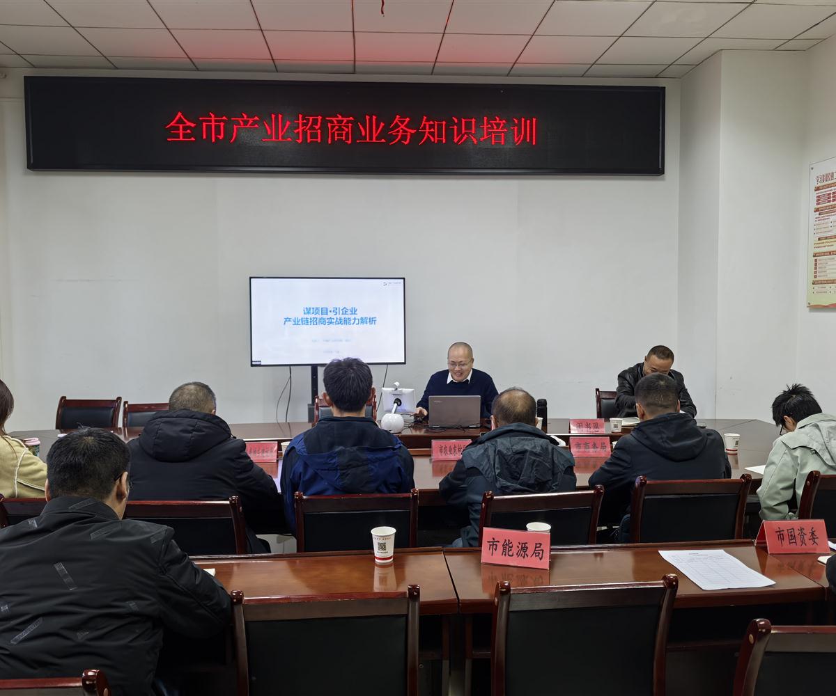 中商产业研究院专家受邀为毕节市作产业链招商实务培训